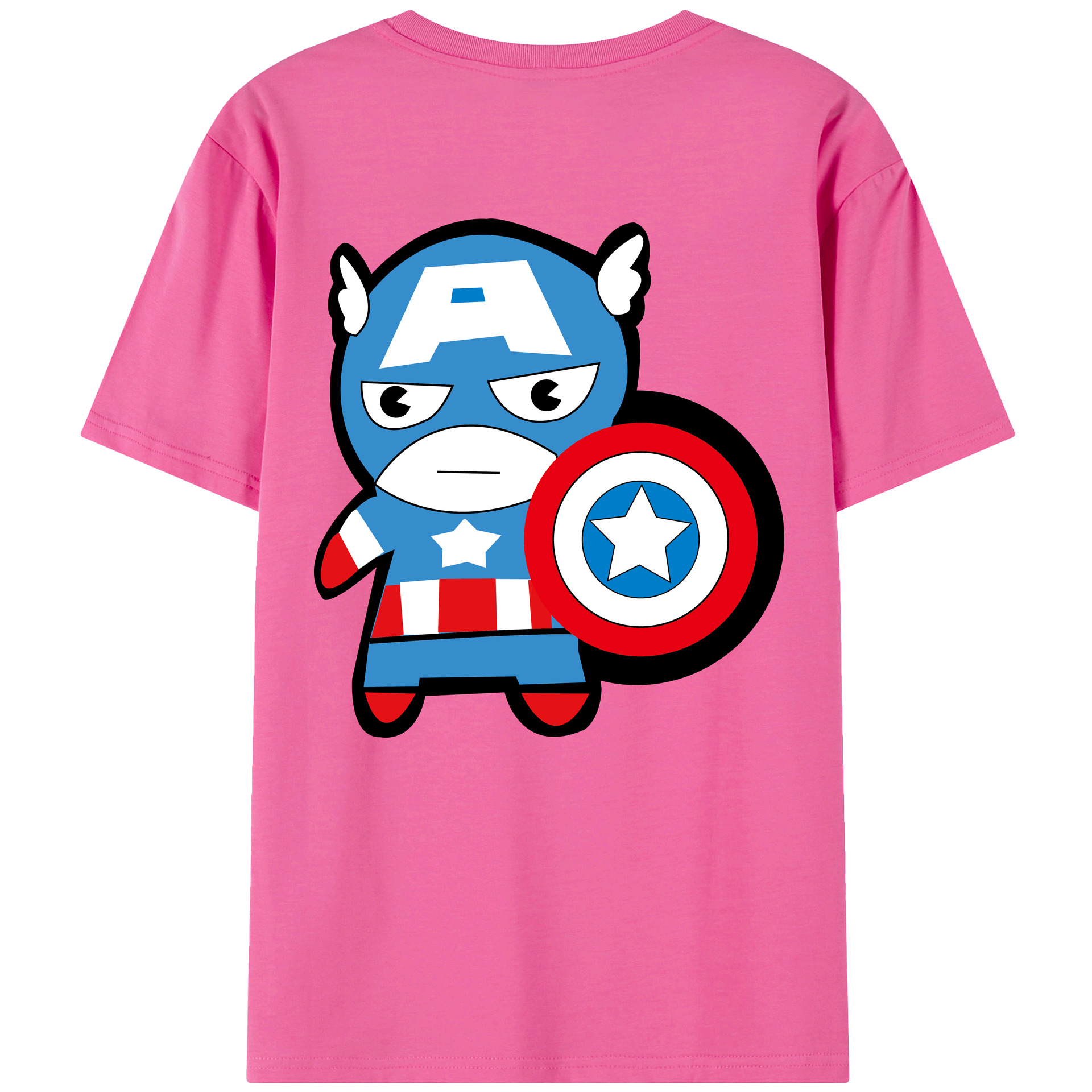 （画像用） アベンジャーズ The Avengers レディース半袖Tシャツ(バックプリント)